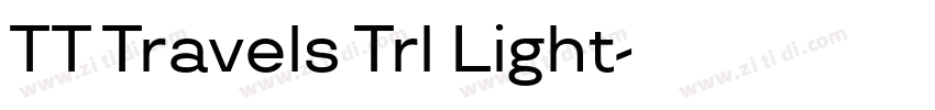 TT Travels Trl Light字体转换